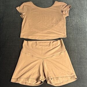 Offline by aerie Bike Short/top Set
